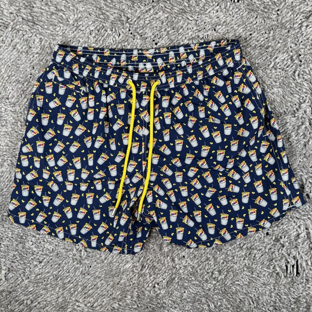 MC2 Saint Barth Swimwear Mens Large Swim Shorts Estathé Pack Print Graphic Print